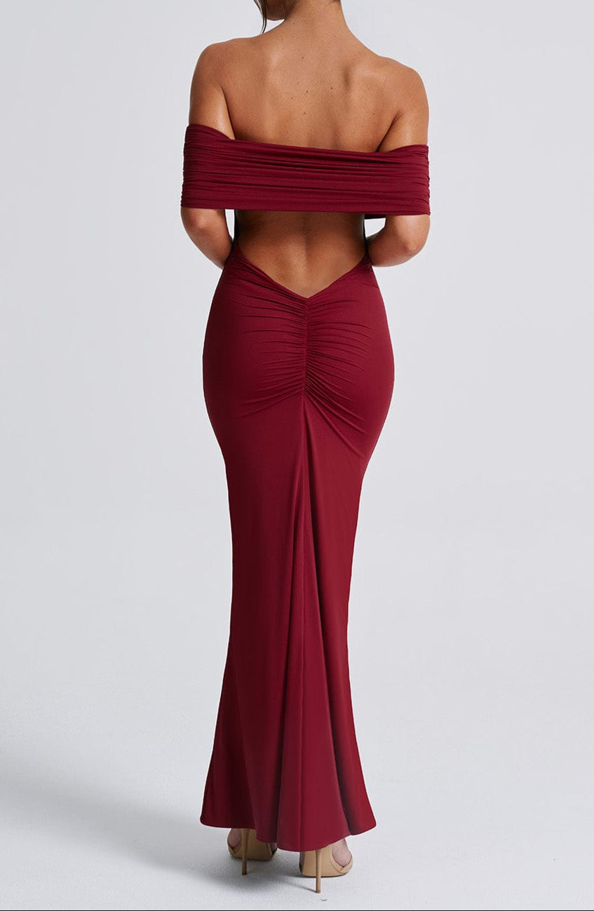 Ariadna Maxi Dress - Burgundy