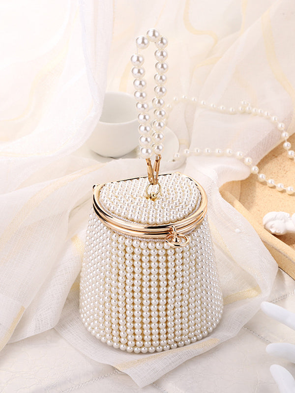 Geometric Pearl Handbags