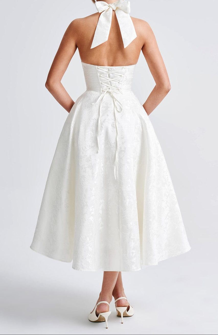 Clara Midi Dress - Ivory
