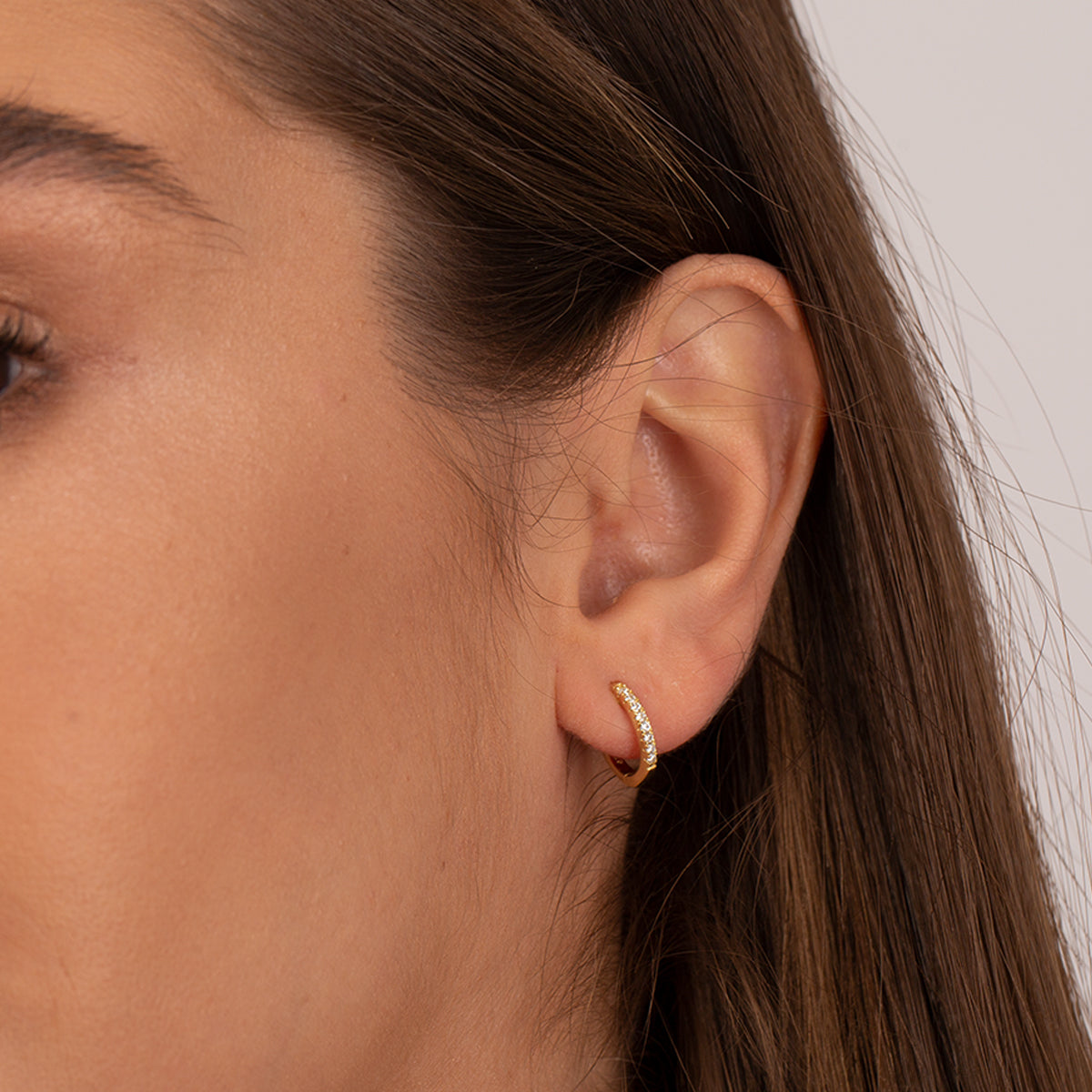 Sparkling Huggie Earrings