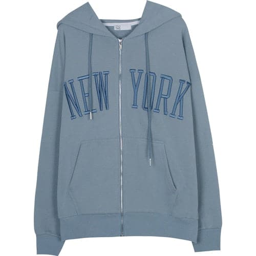 Vintage Embroid High Quality Zip Up Hoodies