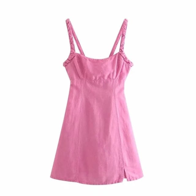 summer sweet Mini Lace Sling Dress