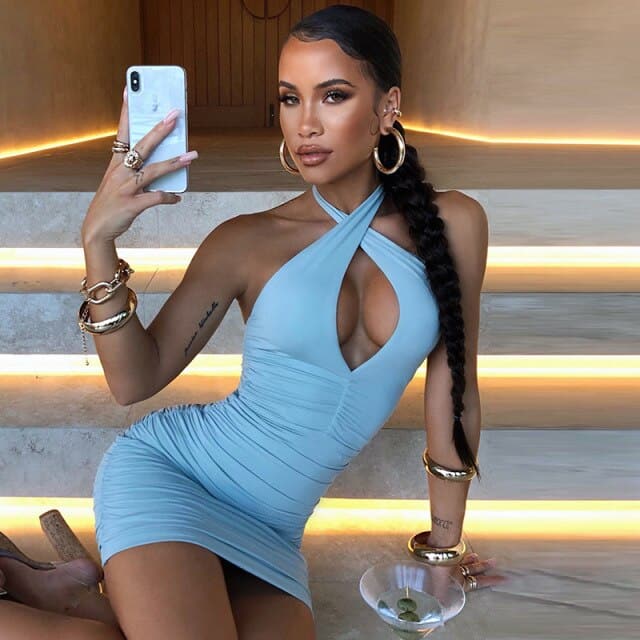 Summer Hollow Out Backless Dress