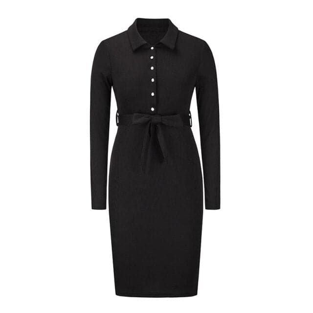 Elegant Fashion Bandage Sweater Dress