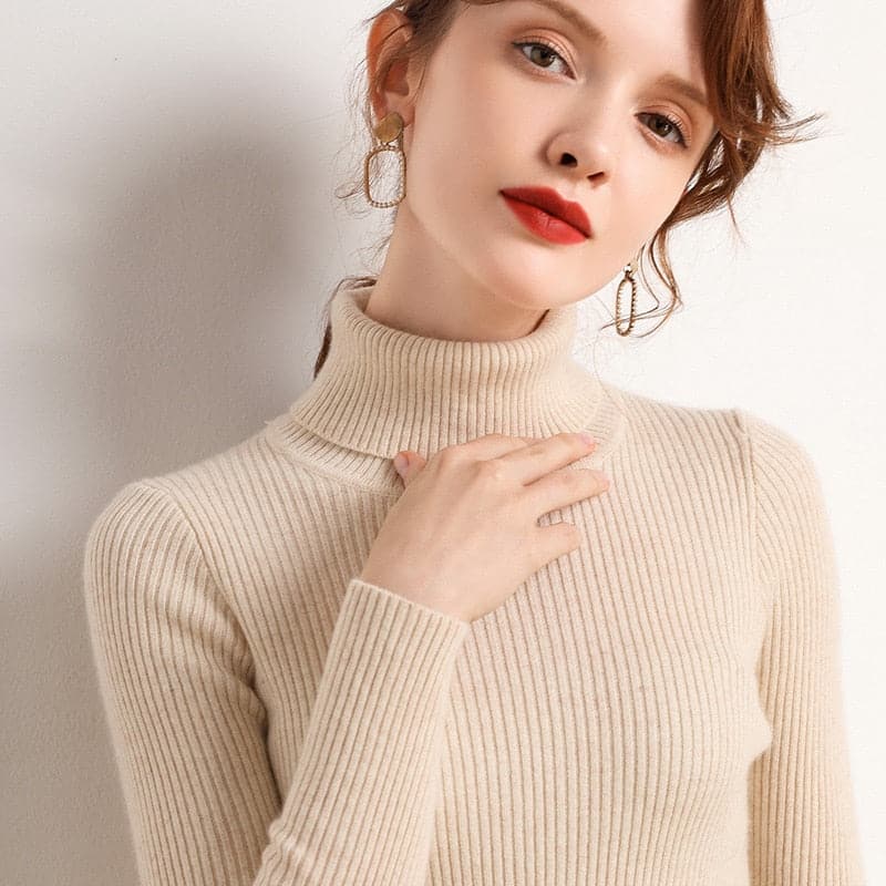 Turtelneck Casual Soft Slim Sweater