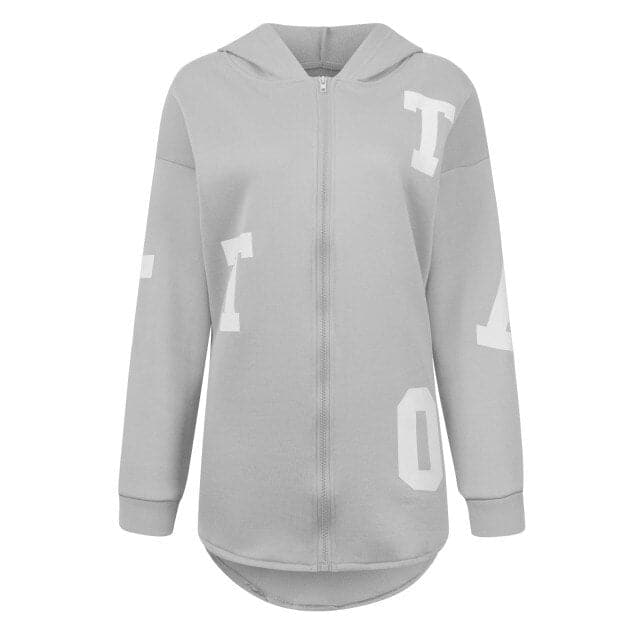 Streetwear Hoodies Y2K Aesthetic Winter ZIP UP Sweatshirt