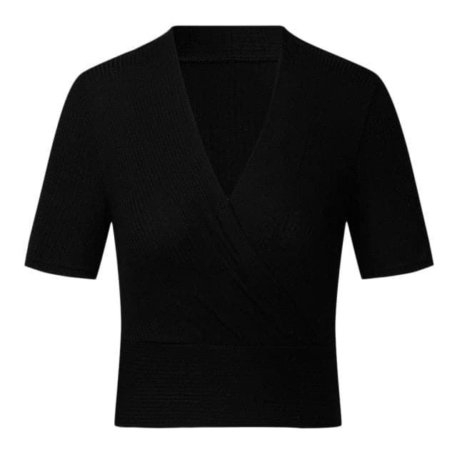Womens Summer Casual Solid Deep V Neck Blouse Tops