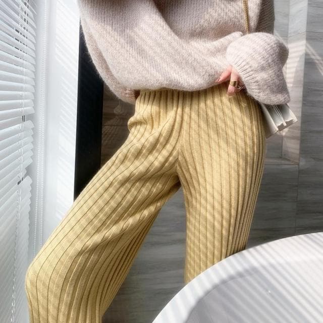 Casual Pants New Knitted Wide-leg Pants