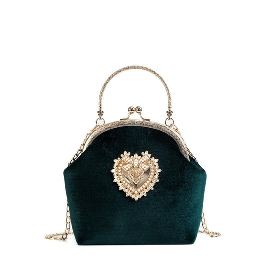 Elegant Vintage Velvet Handbag