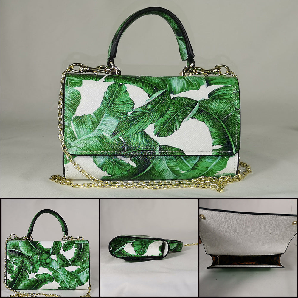 Colorful Printed Chain Mini Handbag
