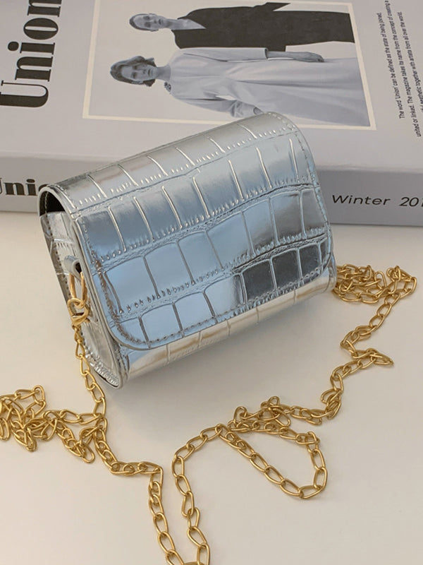 Chains Shiny Split-Joint Crossbody Bags Bags