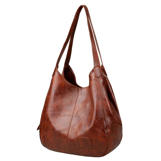 Vintage Handbag with Multi-Pockets