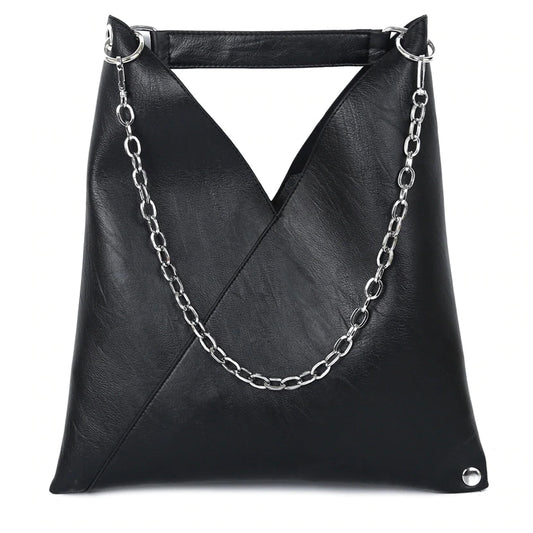 Leather Handbag with Large Capacity