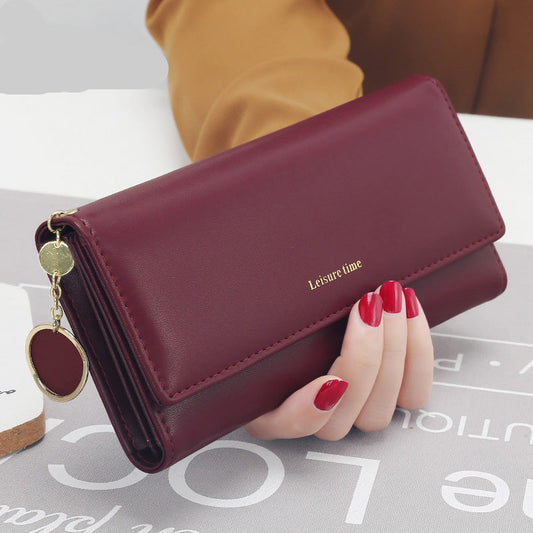 Leather Multi-Functional Long Wallet