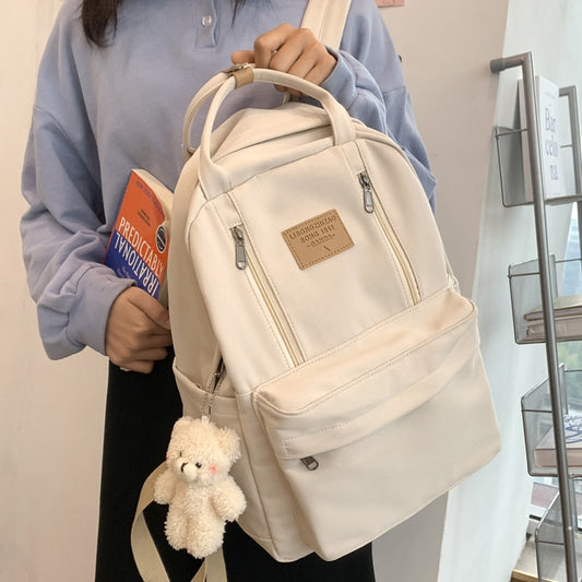 Multifunction Double Zipper Backpack