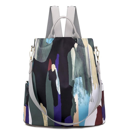 Colorful Capacious Oxford Cloth Backpack