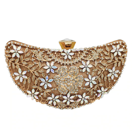 Luxury Crystals Decorated Handbag