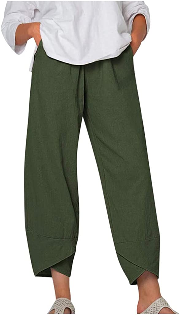 Palazzo Lounge Pants Wide Leg Printed Cropped Bottoms Baggy Trousers Sweatpants