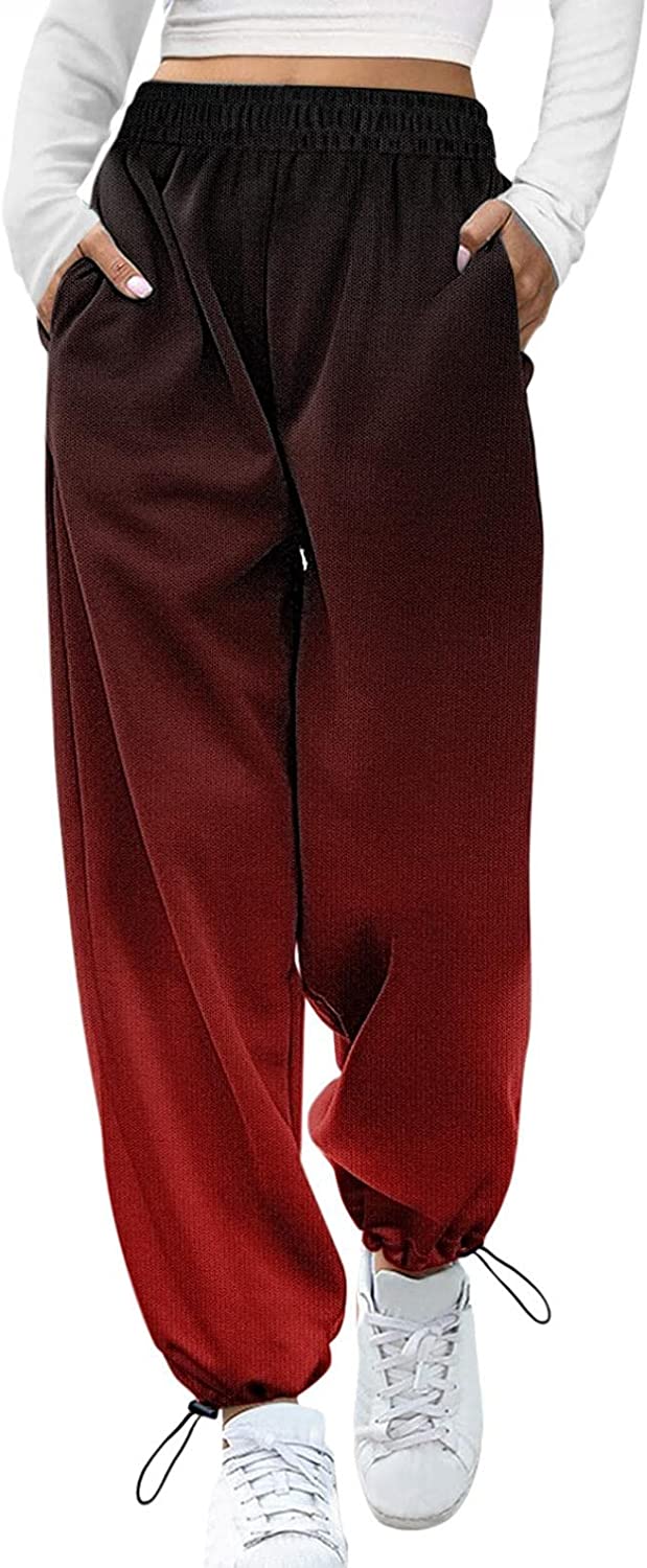 Palazzo Lounge Pants Wide Leg Printed Cropped Bottoms Baggy Trousers Sweatpants