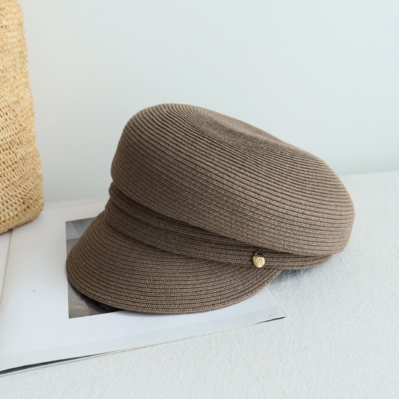 Airi Straw Newsboy Hats