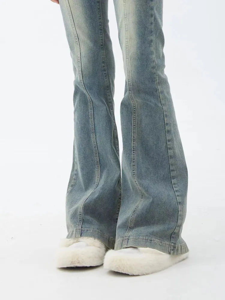 Harajuku Streetwear Chic 2000s Tide Trousers Y2K Bell Bottom