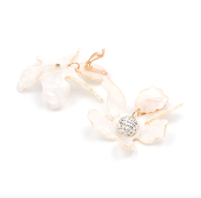 Damien Resin Flower Earrings