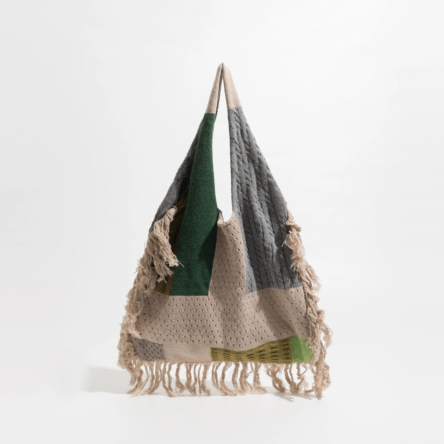 Delilah Tassel Fringe Knit Boho Bags