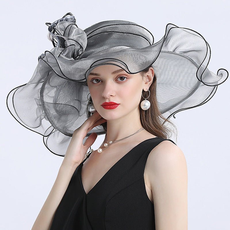 Derby Ladies Tea Party Huge Brim Fascinator Hat