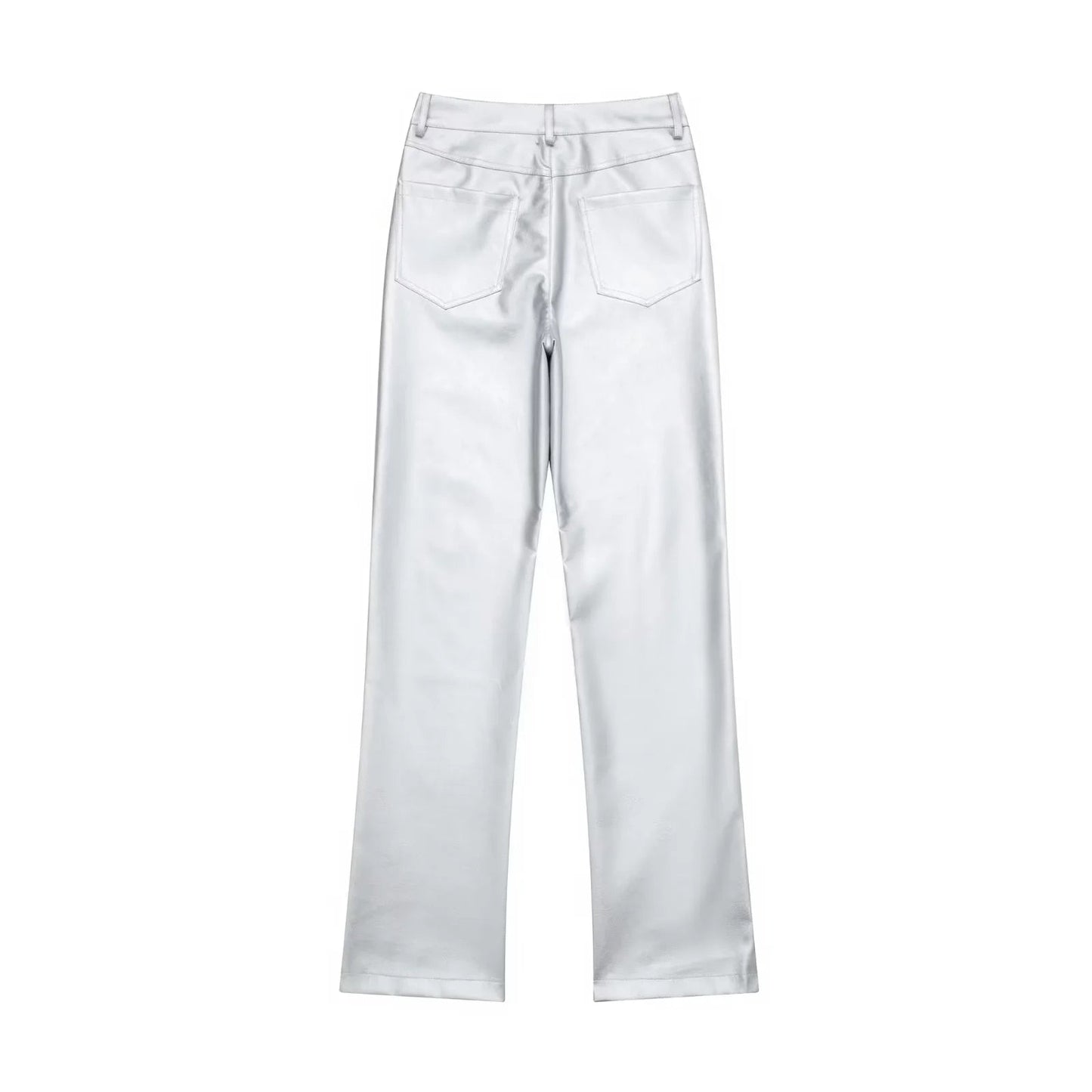 Farah Silver Metallic Boot Cut Jeans