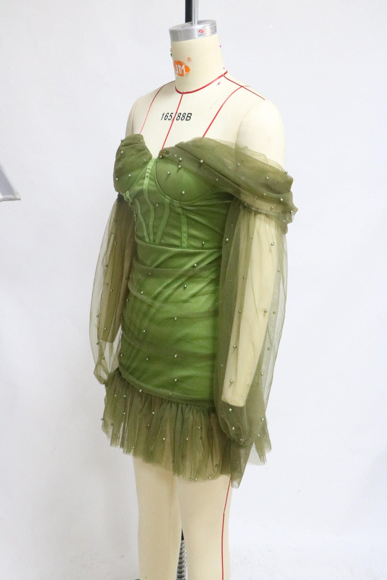 Fashion Off Shoulder Vintage Perspective Dress