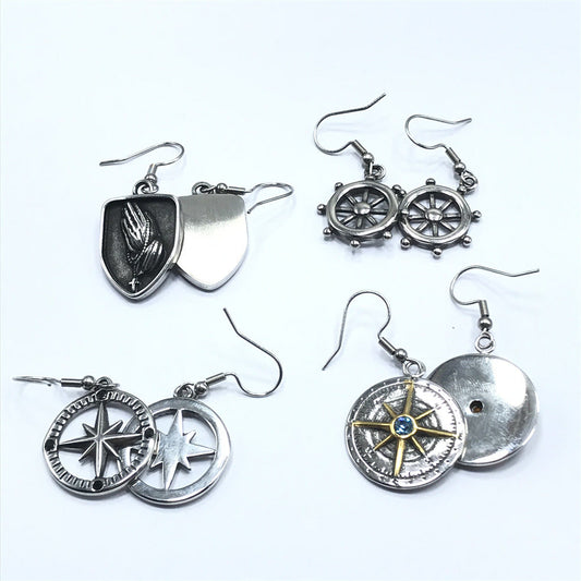 Gothic Theme Drop Earrings - 4 Styles