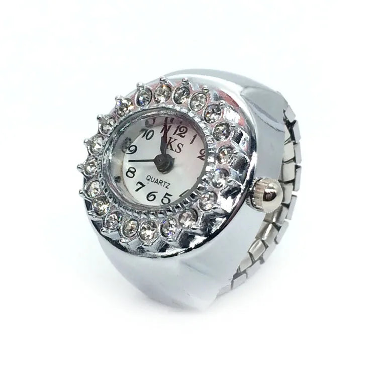 Retro Elastic Stretchy Quartz Watch Rings