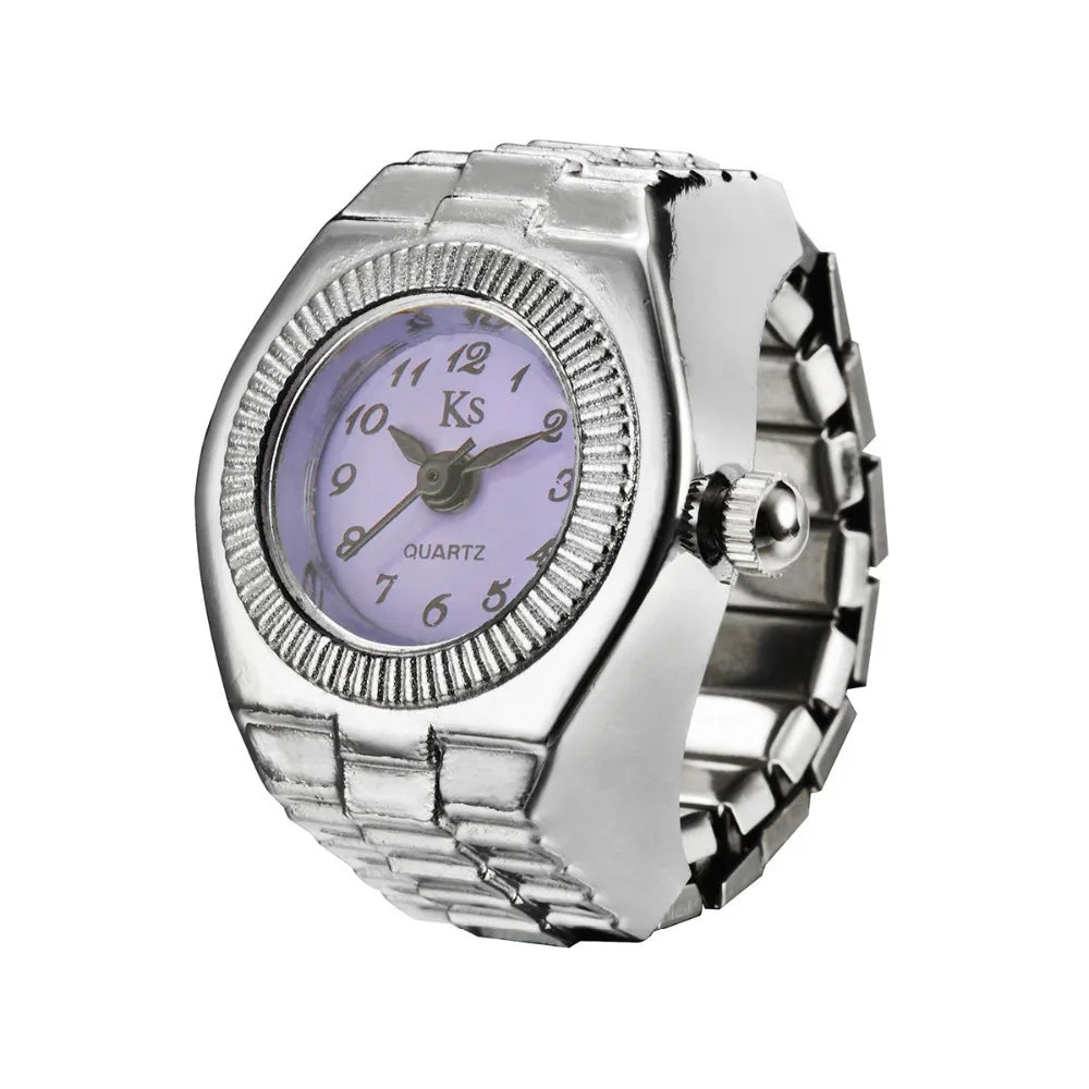 Retro Elastic Stretchy Quartz Watch Rings
