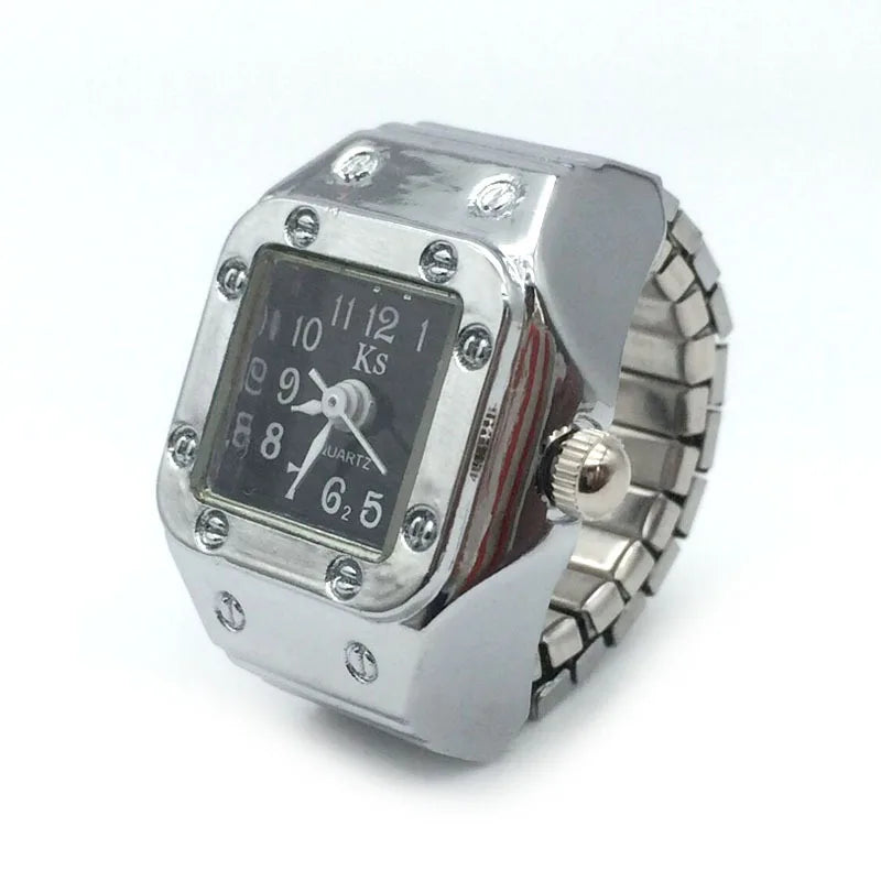 Retro Elastic Stretchy Quartz Watch Rings
