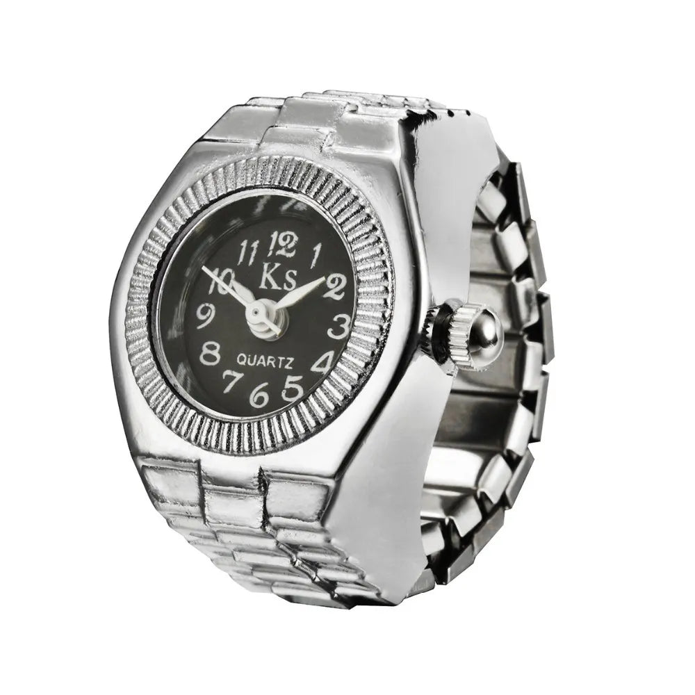 Retro Elastic Stretchy Quartz Watch Rings