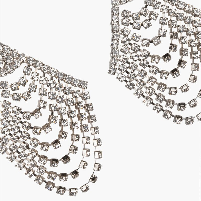 Kein Rhinestone Fan Earrings - 2 Colors