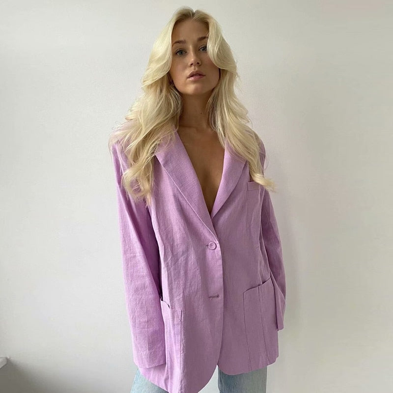 Linsey Oversized Pink Blazer - 2 Colors