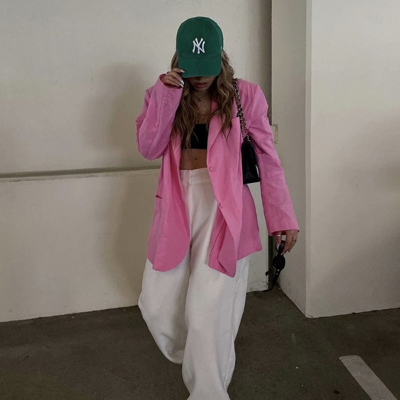 Linsey Oversized Pink Blazer - 2 Colors