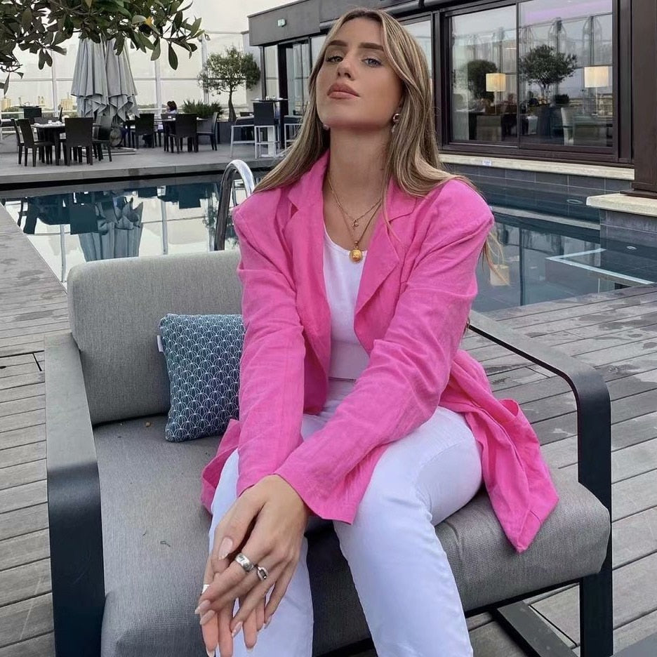 Linsey Oversized Pink Blazer - 2 Colors