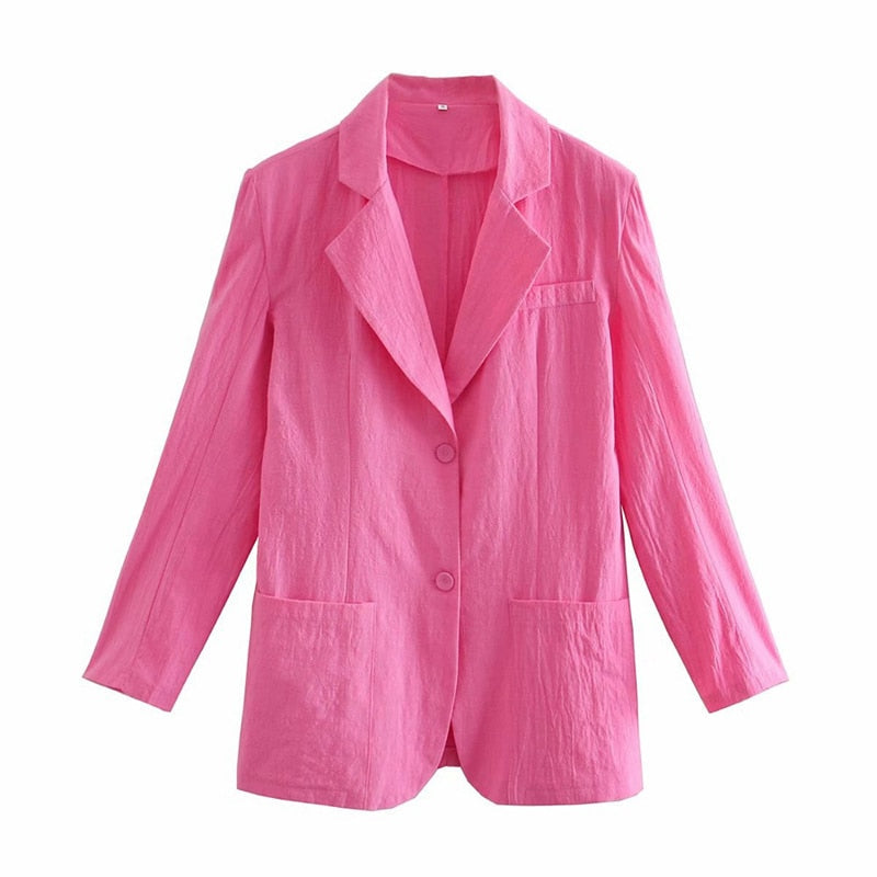 Linsey Oversized Pink Blazer - 2 Colors