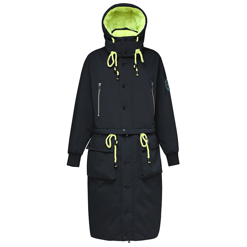 Long Winter Coats Womens Hooded Down Jacket