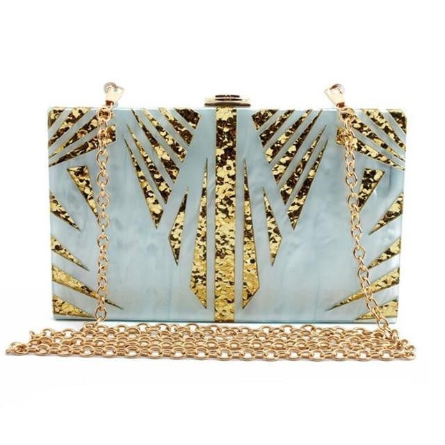 Acrylic Clutches Sequin Pattern Evening Bags