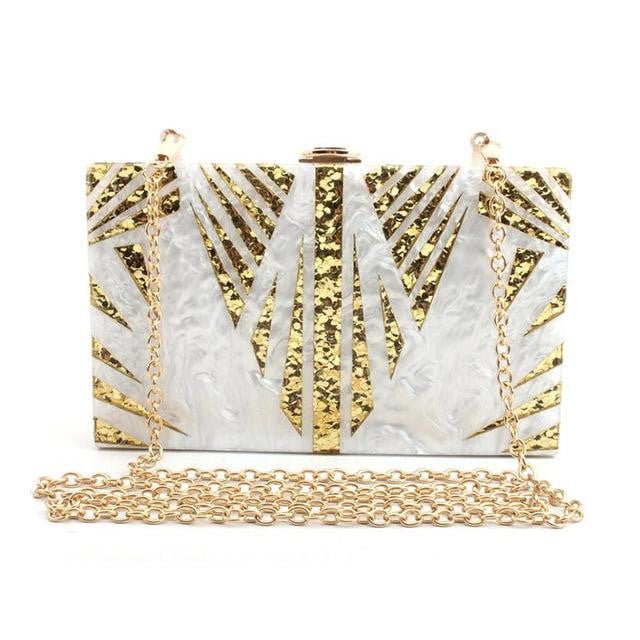 Acrylic Clutches Sequin Pattern Evening Bags