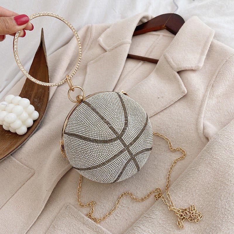 Basketball Clutch Bags for Women Football Shape Wedding Party Purse