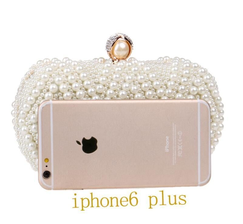 Beaded Evening Bags Artificial Pearls Clutches