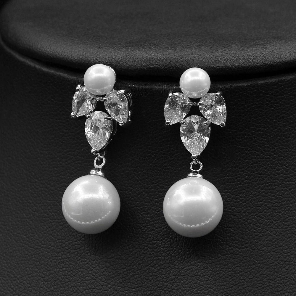 Birthstone Pearl Wedding Jewelry Sets