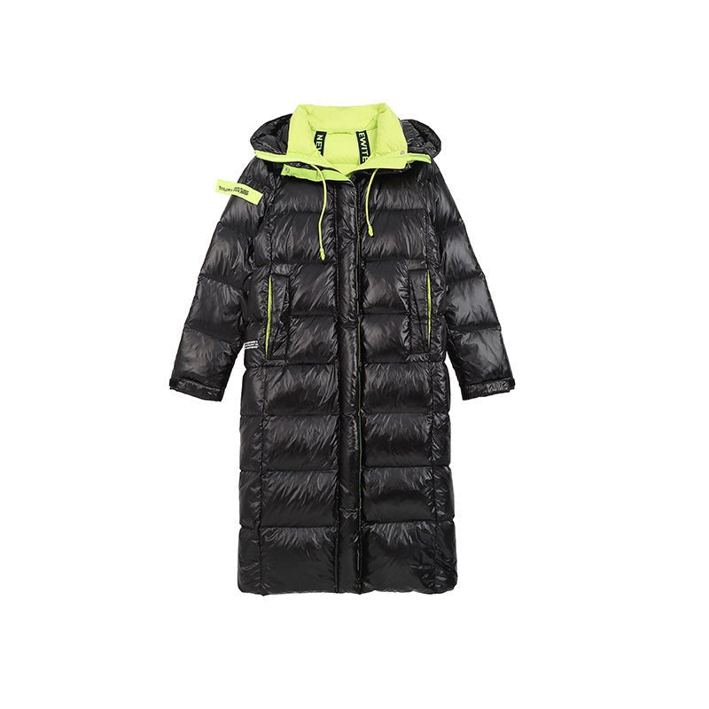 Black Womens Puffer Jacket With Hood