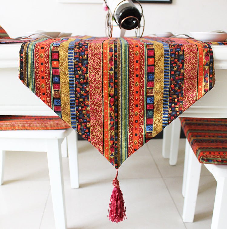 Boho Tassels Table Runner Dining Home Decoration Table Cover