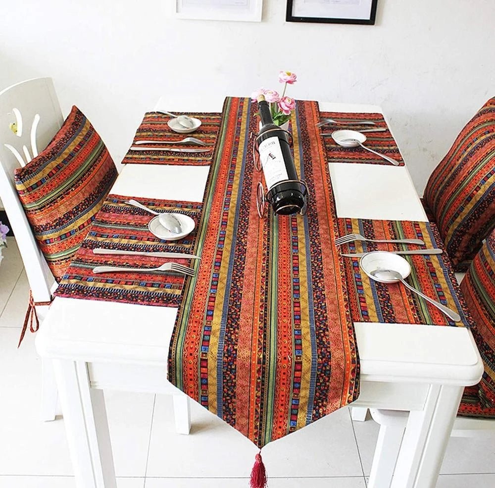 Boho Tassels Table Runner Dining Home Decoration Table Cover