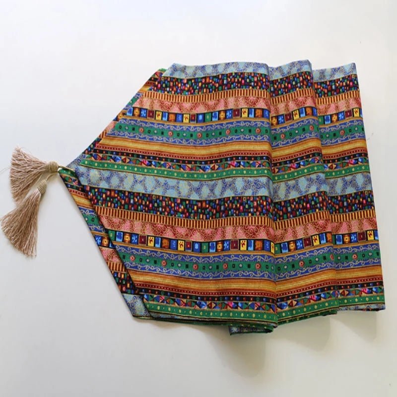 Boho Tassels Table Runner Dining Home Decoration Table Cover